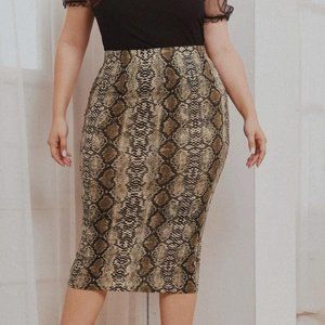 🐍PYTHON Print MIDI Skirt
